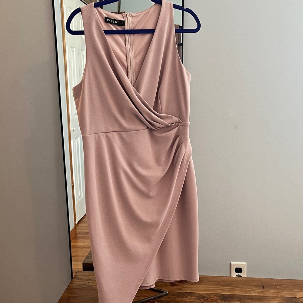 SHEIN Asymmetrical Women's Dress in Soft Pink